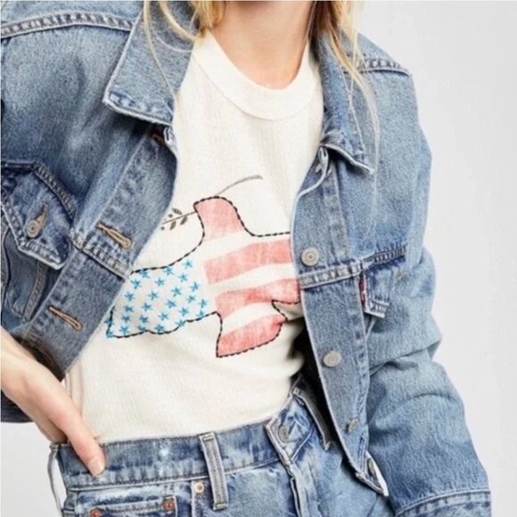 Free People Love Dove We The Free Tee Tshirt Size XS - Picture 2 of 7